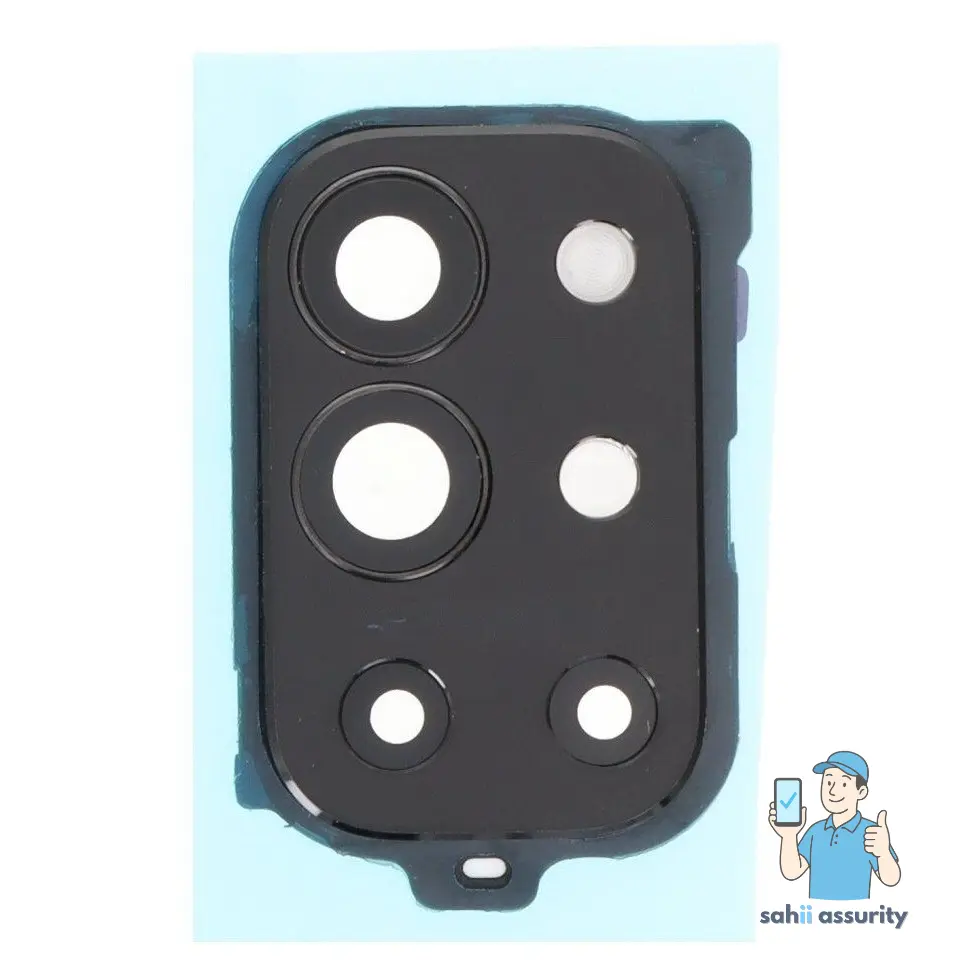 Camera Lens Glass with Frame for OnePlus 9R 5G White thumbnail